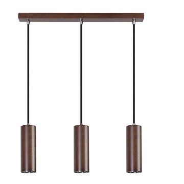 LED Lustr na lanku PIPE 3xGU10/5W/230V