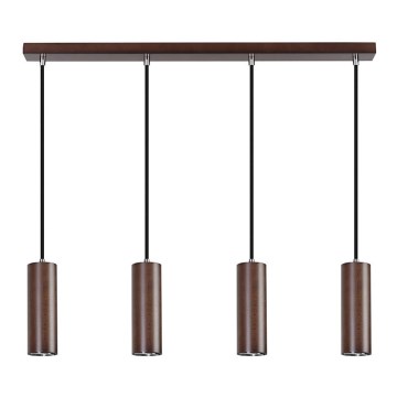 LED Lustr na lanku PIPE 4xU10/5W/230V