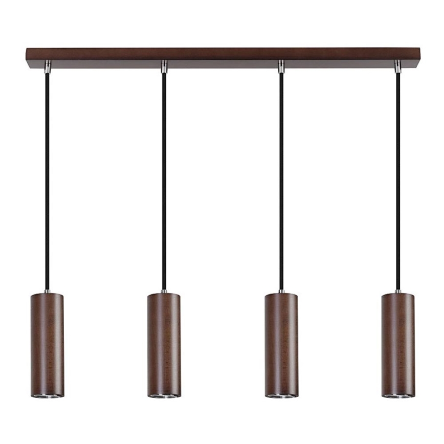 LED Lustr na lanku PIPE 4xU10/5W/230V
