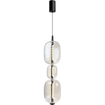 LED Lustr na lanku PLAYA LED/12W/230V černá