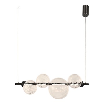LED Lustr na lanku PLAYA LED/12W/230V černá