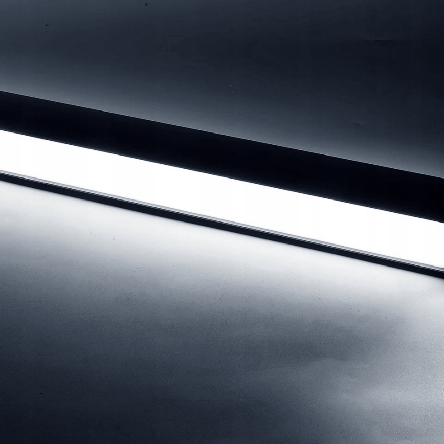 LED Lustr na lanku/přisazený LED/44W/230V 6000K 120 cm černá