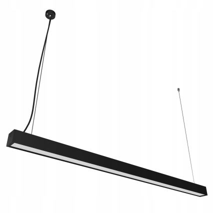 LED Lustr na lanku/přisazený LED/44W/230V 6000K 120 cm černá