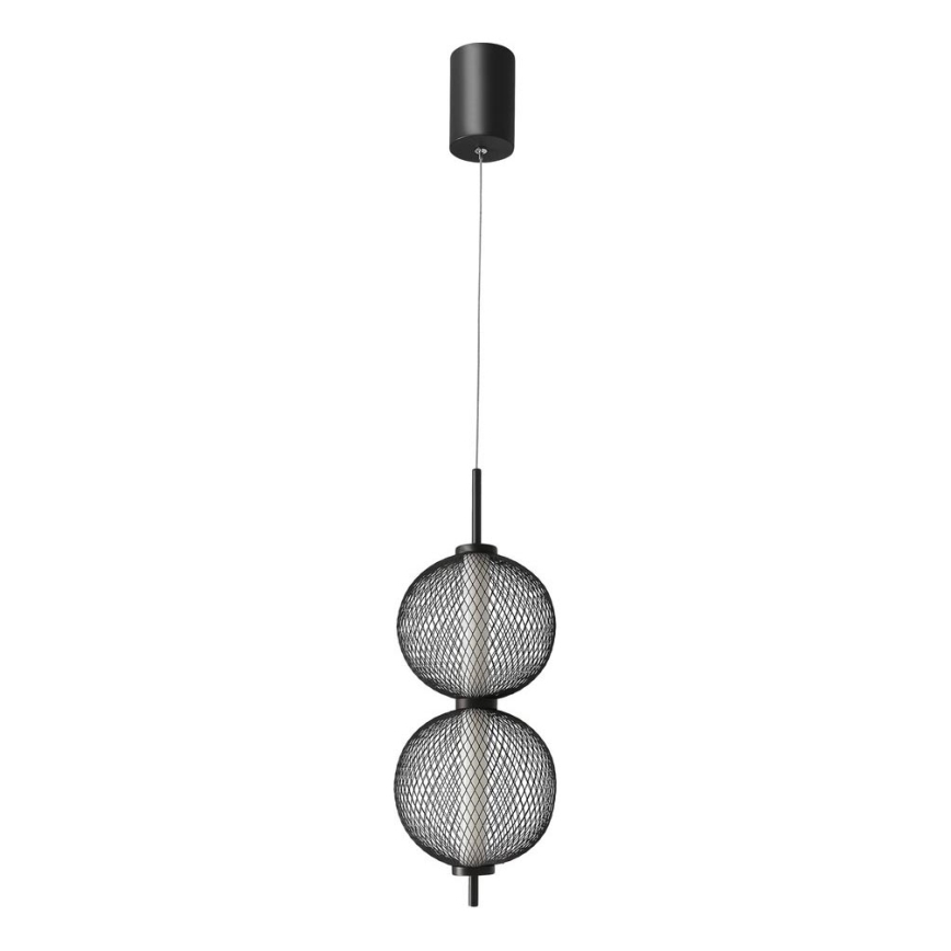 LED Lustr na lanku PUMA LED/10W/230V pr. 14 cm černá