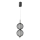 LED Lustr na lanku PUMA LED/10W/230V pr. 14 cm černá