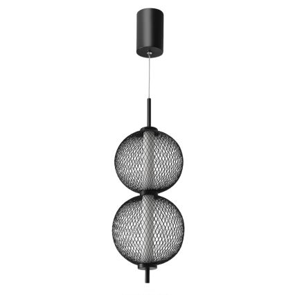 LED Lustr na lanku PUMA LED/10W/230V pr. 14 cm černá