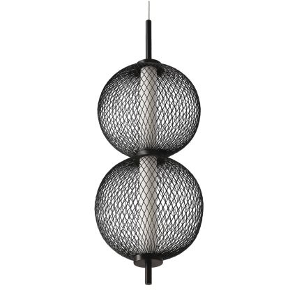 LED Lustr na lanku PUMA LED/10W/230V pr. 14 cm černá