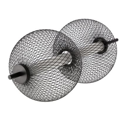 LED Lustr na lanku PUMA LED/10W/230V pr. 14 cm černá