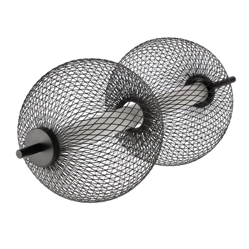 LED Lustr na lanku PUMA LED/10W/230V pr. 14 cm černá