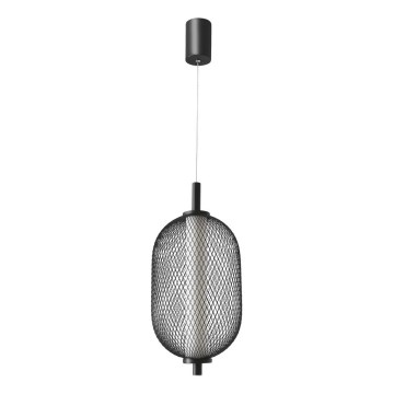 LED Lustr na lanku PUMA LED/10W/230V pr. 15 cm černá