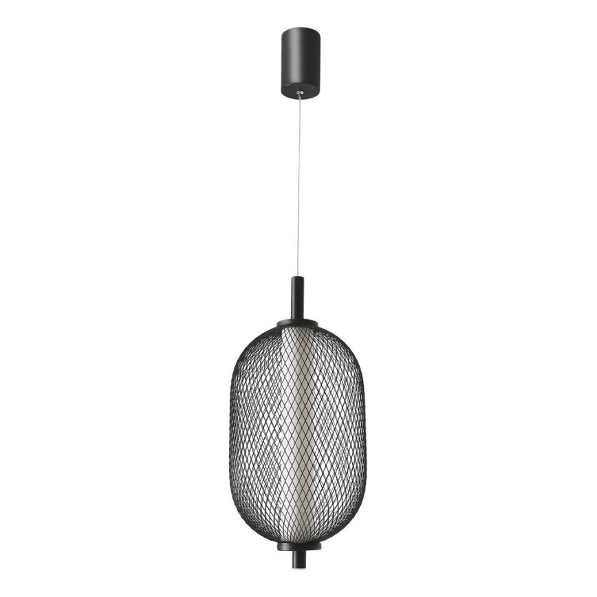 LED Lustr na lanku PUMA LED/10W/230V pr. 15 cm černá
