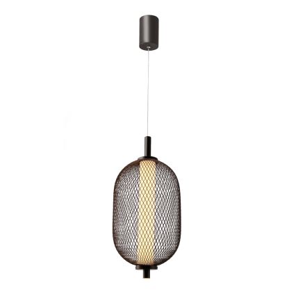LED Lustr na lanku PUMA LED/10W/230V pr. 15 cm černá
