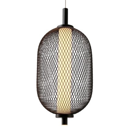 LED Lustr na lanku PUMA LED/10W/230V pr. 15 cm černá