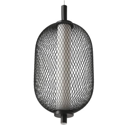 LED Lustr na lanku PUMA LED/10W/230V pr. 15 cm černá