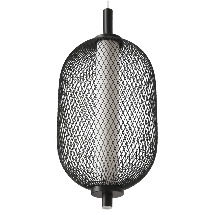 LED Lustr na lanku PUMA LED/10W/230V pr. 15 cm černá