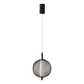 LED Lustr na lanku PUMA LED/10W/230V pr. 20 cm černá