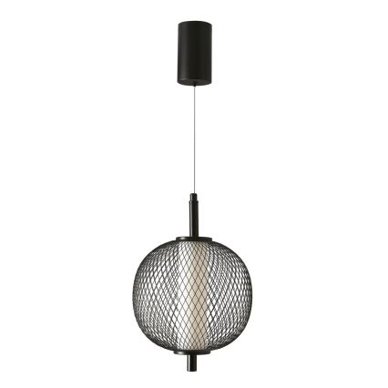 LED Lustr na lanku PUMA LED/10W/230V pr. 20 cm černá