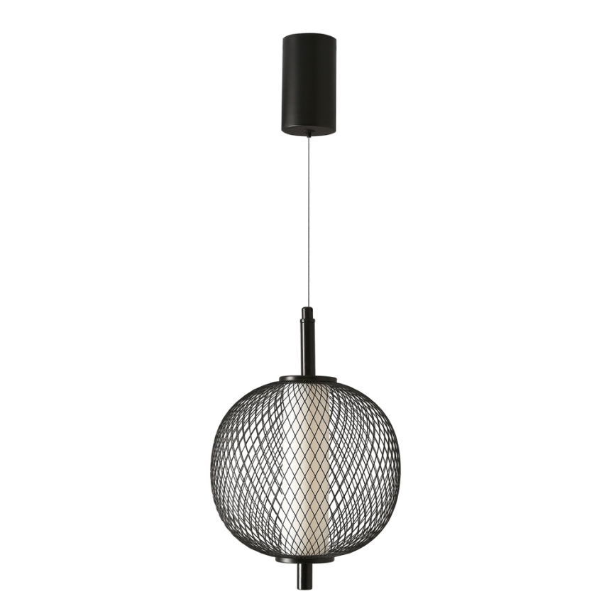 LED Lustr na lanku PUMA LED/10W/230V pr. 20 cm černá