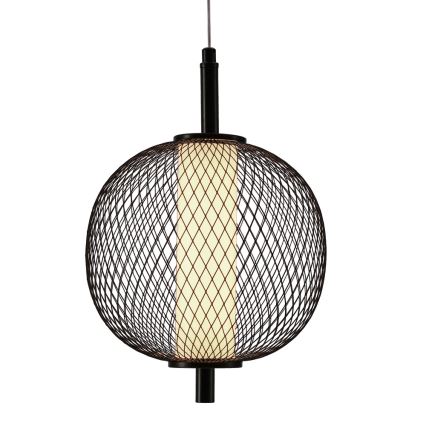 LED Lustr na lanku PUMA LED/10W/230V pr. 20 cm černá