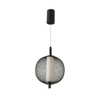 LED Lustr na lanku PUMA LED/10W/230V pr. 20 cm černá