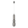 LED Lustr na lanku PUMA LED/15W/230V pr. 14 cm černá