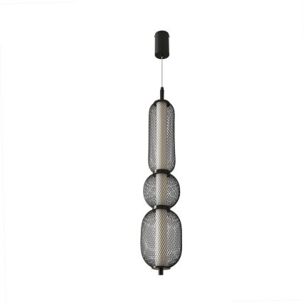 LED Lustr na lanku PUMA LED/15W/230V pr. 14 cm černá