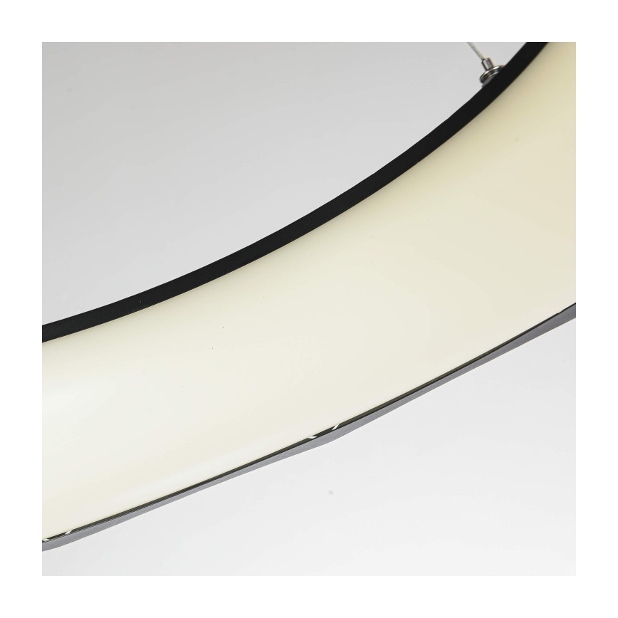 LED Lustr na lanku REUS LED/36W/230V 4000K pr. 61 cm černá