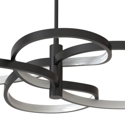 LED Lustr na lanku RIBBON LED/37W/230V 4000K černá