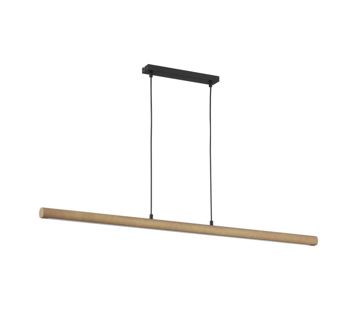 TK Lighting LED Lustr na lanku ROLLO LED/40W/230V dřevo TK1428