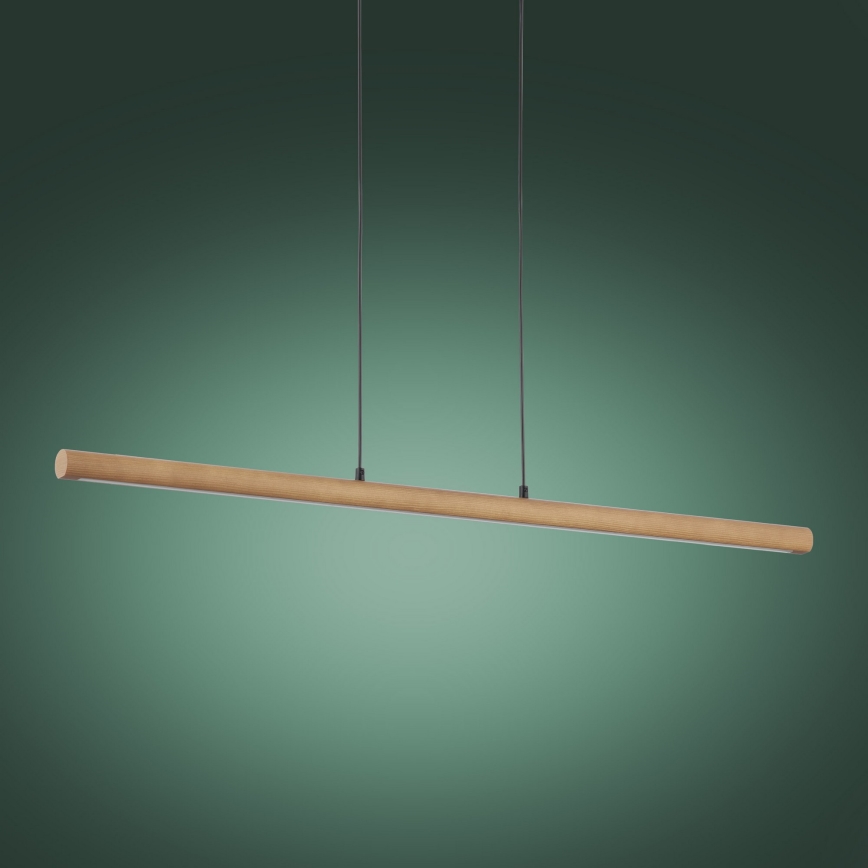 LED Lustr na lanku ROLLO LED/40W/230V dřevo