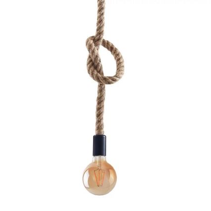 LED Lustr na lanku ROPE 1xE27/8W/230V