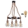 LED Lustr na lanku ROPE ALEGRA 4xE27/10W/230V