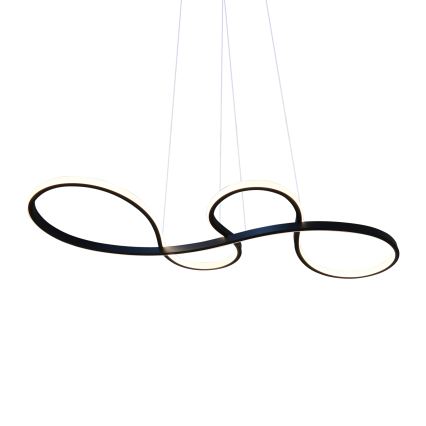 LED Lustr na lanku SALSA LED/38W/230V 4000K černá