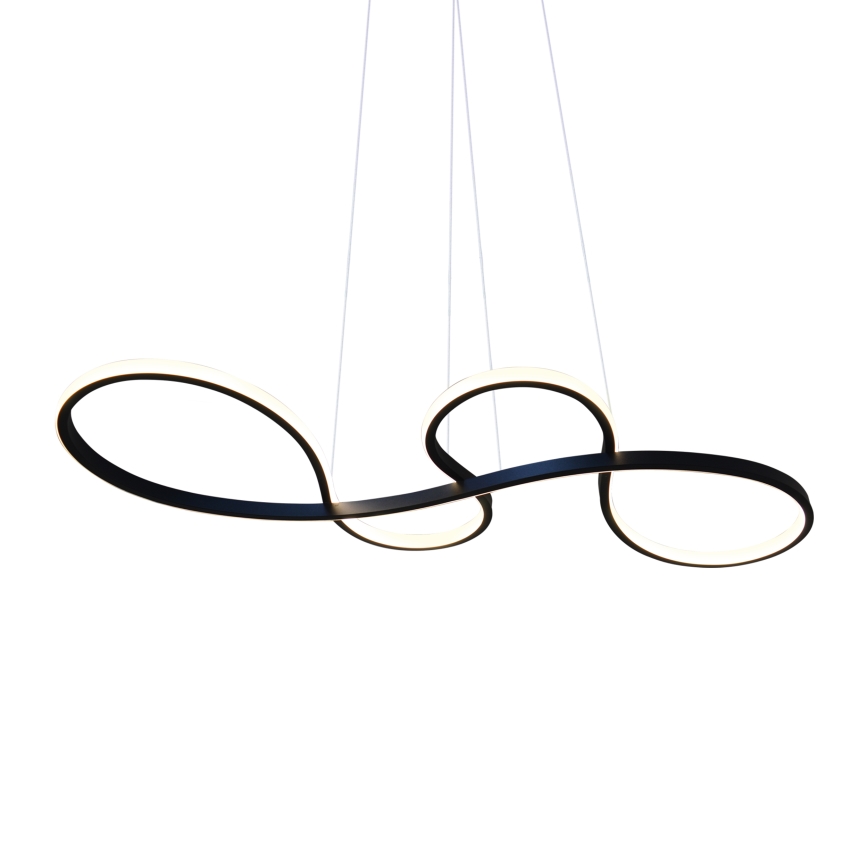 LED Lustr na lanku SALSA LED/38W/230V 4000K černá