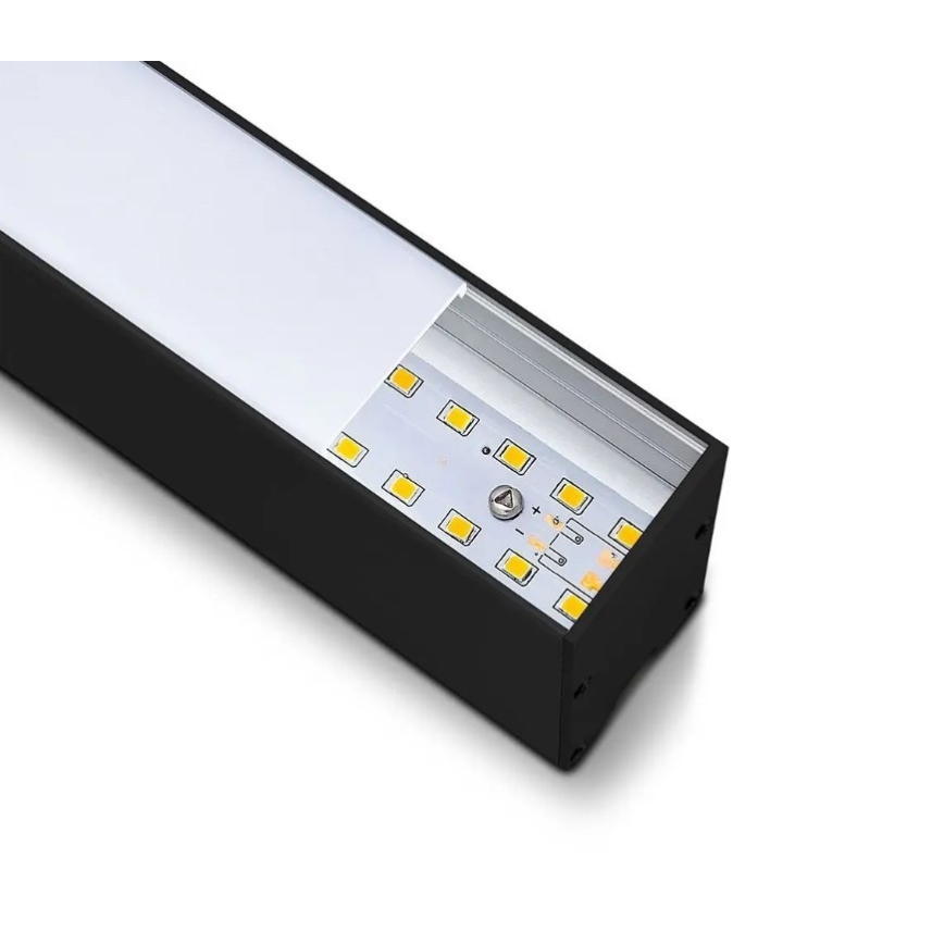 LED Lustr na lanku SAMSUNG CHIP LED/40W/230V 4000K černá