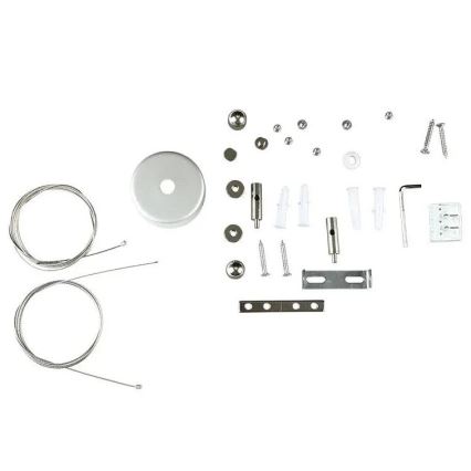 LED Lustr na lanku SAMSUNG CHIP LED/40W/230V 4000K černá