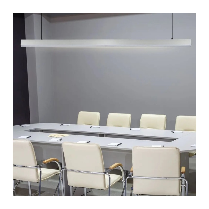 LED Lustr na lanku SAMSUNG CHIP LED/40W/230V 4000K stříbrná