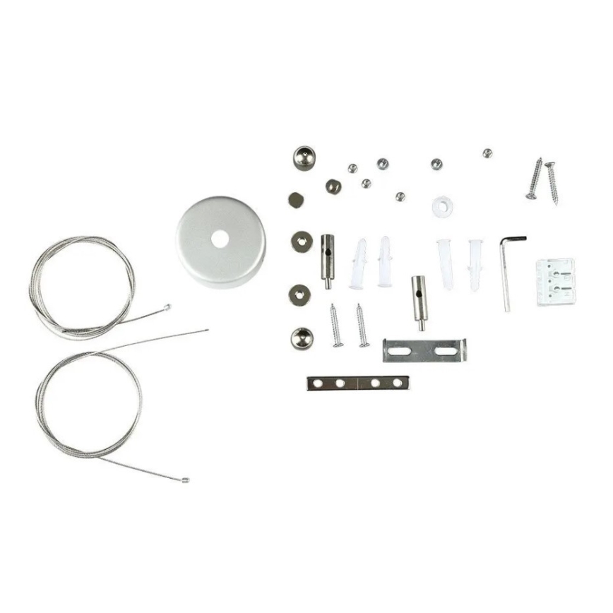 LED Lustr na lanku SAMSUNG CHIP LED/40W/230V 6400K černá