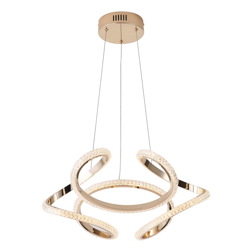 LED Lustr na lanku SATURN LED/24W/230V 3000K 50x120 cm