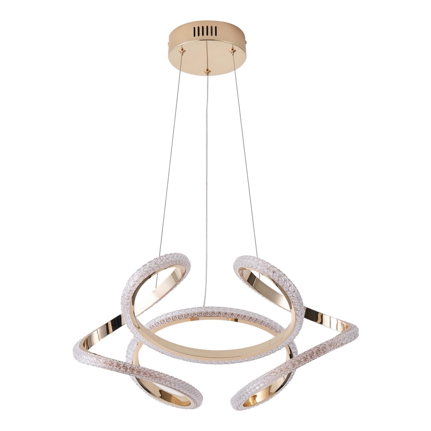 LED Lustr na lanku SATURN LED/24W/230V 3000K 50x120 cm