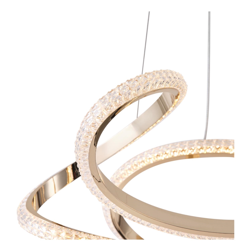 LED Lustr na lanku SATURN LED/24W/230V 3000K 50x120 cm