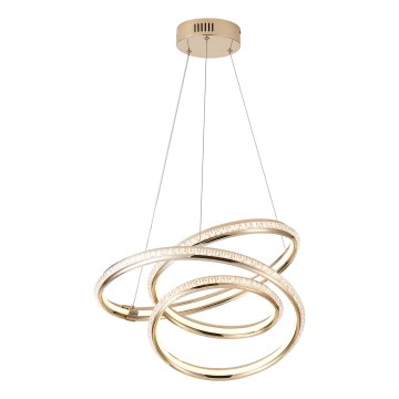 LED Lustr na lanku SATURN LED/38W/230V 3000K 50x50 cm