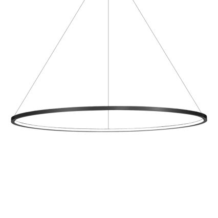 LED Lustr na lanku SATURNO LED/57W/230V pr. 100 cm IP44 černá