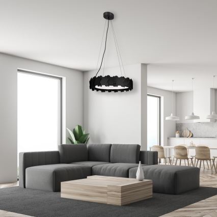 LED Lustr na lanku SOHO LED/24W/230V černá