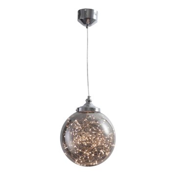 LED Lustr na lanku STARS LED/15W/230V matný chrom