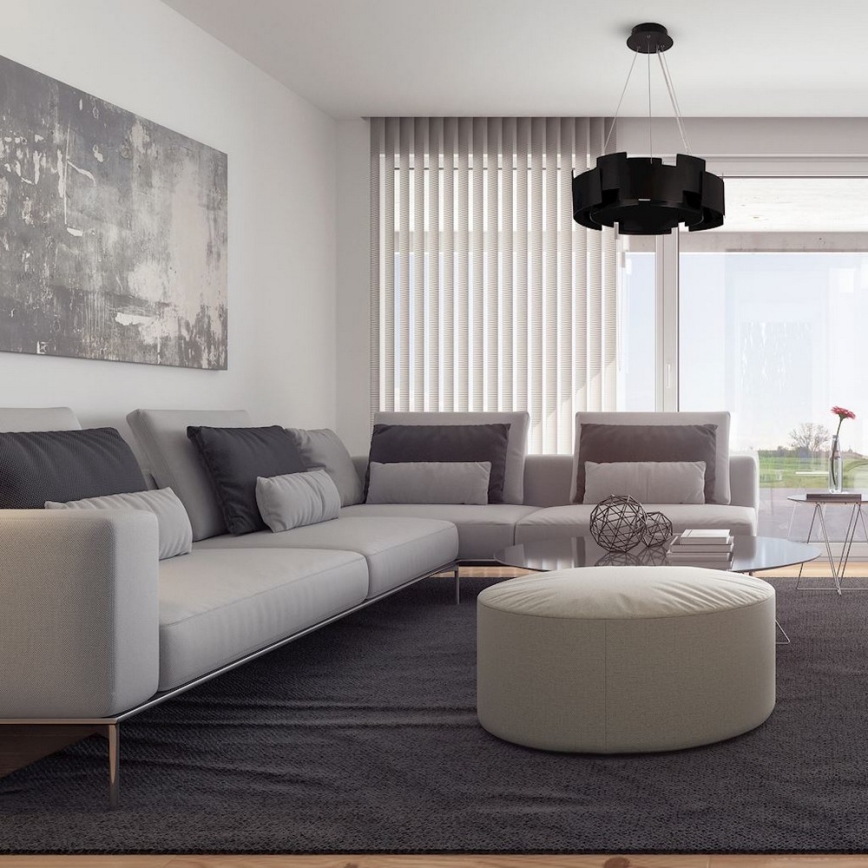 LED Lustr na lanku TORINO LED/24W/230V