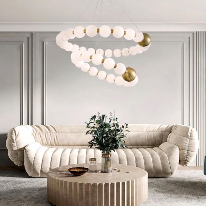LED Lustr na lanku TREA LED/40W/230V 3000K