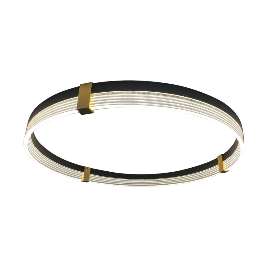 LED Lustr na lanku TRIANGLE LED/40W/230V 3000/4000/6000K pr. 60 cm černá