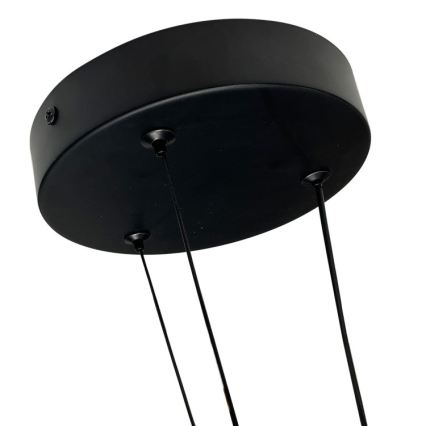 LED Lustr na lanku TRIANGLE LED/40W/230V 3000/4000/6000K pr. 60 cm černá