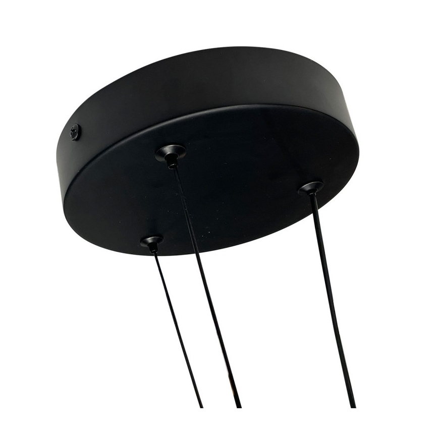 LED Lustr na lanku TRIANGLE LED/40W/230V 3000/4000/6000K pr. 60 cm černá